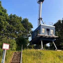 Meßstation der Bundesanstalt für Gewässerkunde am Main Pegel Raunheim
