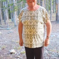 Ulla lige uden for vores hytte