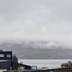 Cloudy Queenstown waterfront