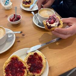 Can't be in Scotland and not have scones jam & cream