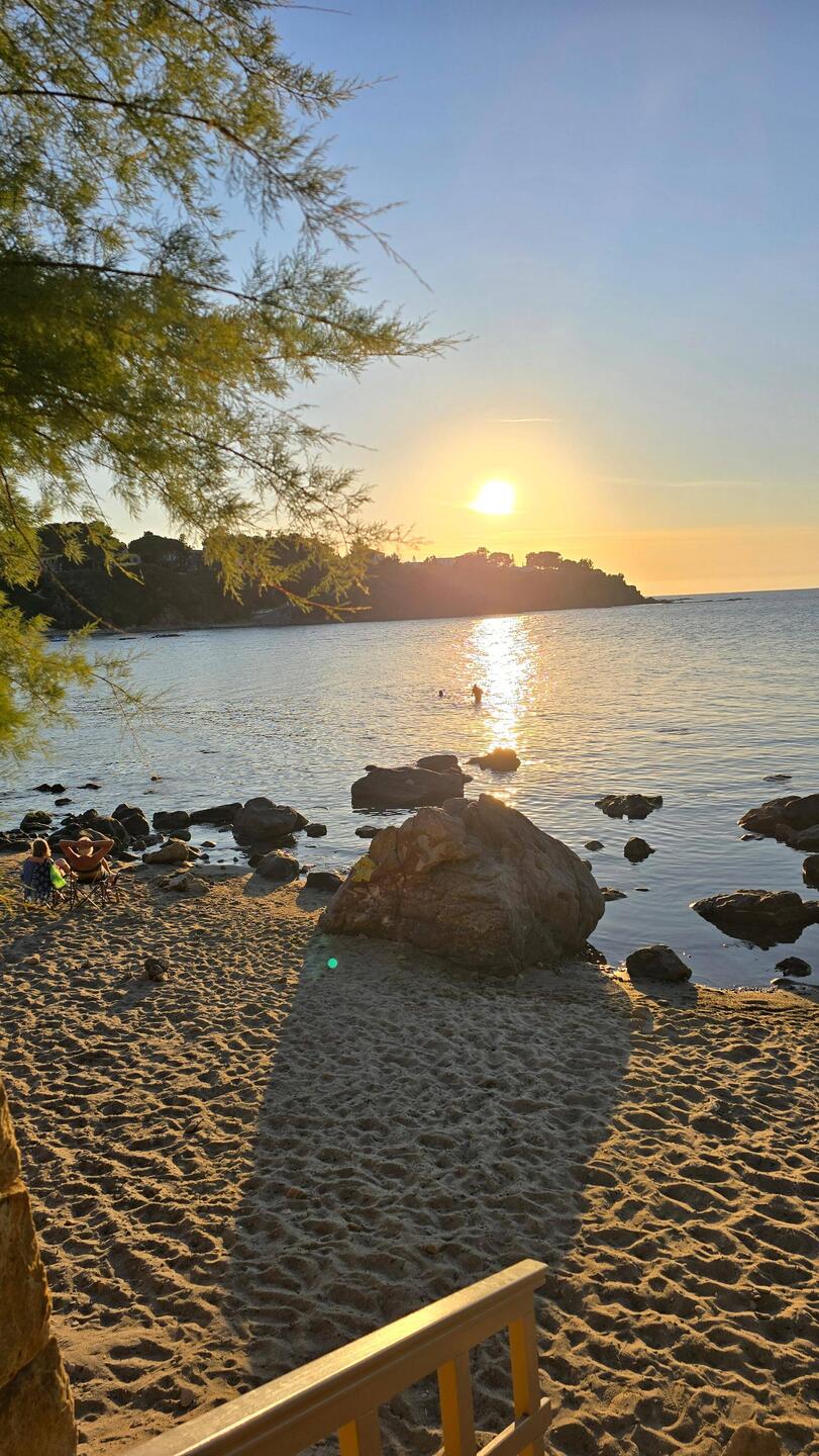 Abendstimmung am Campingstrand