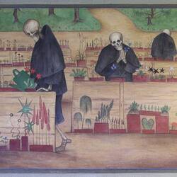 Affresco nella cattedrale: Il giardino della morte (Hugo Simberg)