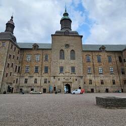 Das ist das Schloss Vadstena in Schweden. 