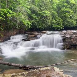 Die Dismal Creek Falls, unweit unseres Camps