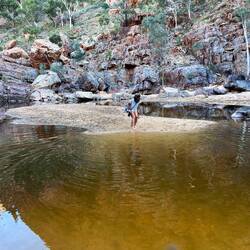 Beim reinzoomen sieht man an Katjas Gesicht, wie kalt es war.