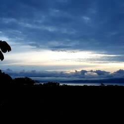 A great privilege in life: the sunrise seen from the villa terrace. Beyond words!