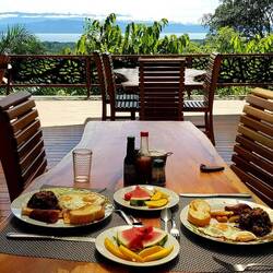 Slow mornings. With breakfast on this platform located in the middle of the nature...