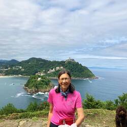 The next day the weather cleared, view towards where we were yesterday