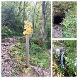 Interessanter Weg zum Wasserfall