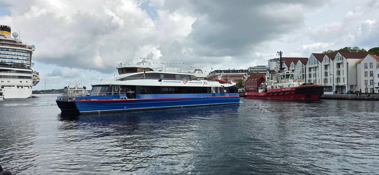 Da kommt "unser" Schiff.
