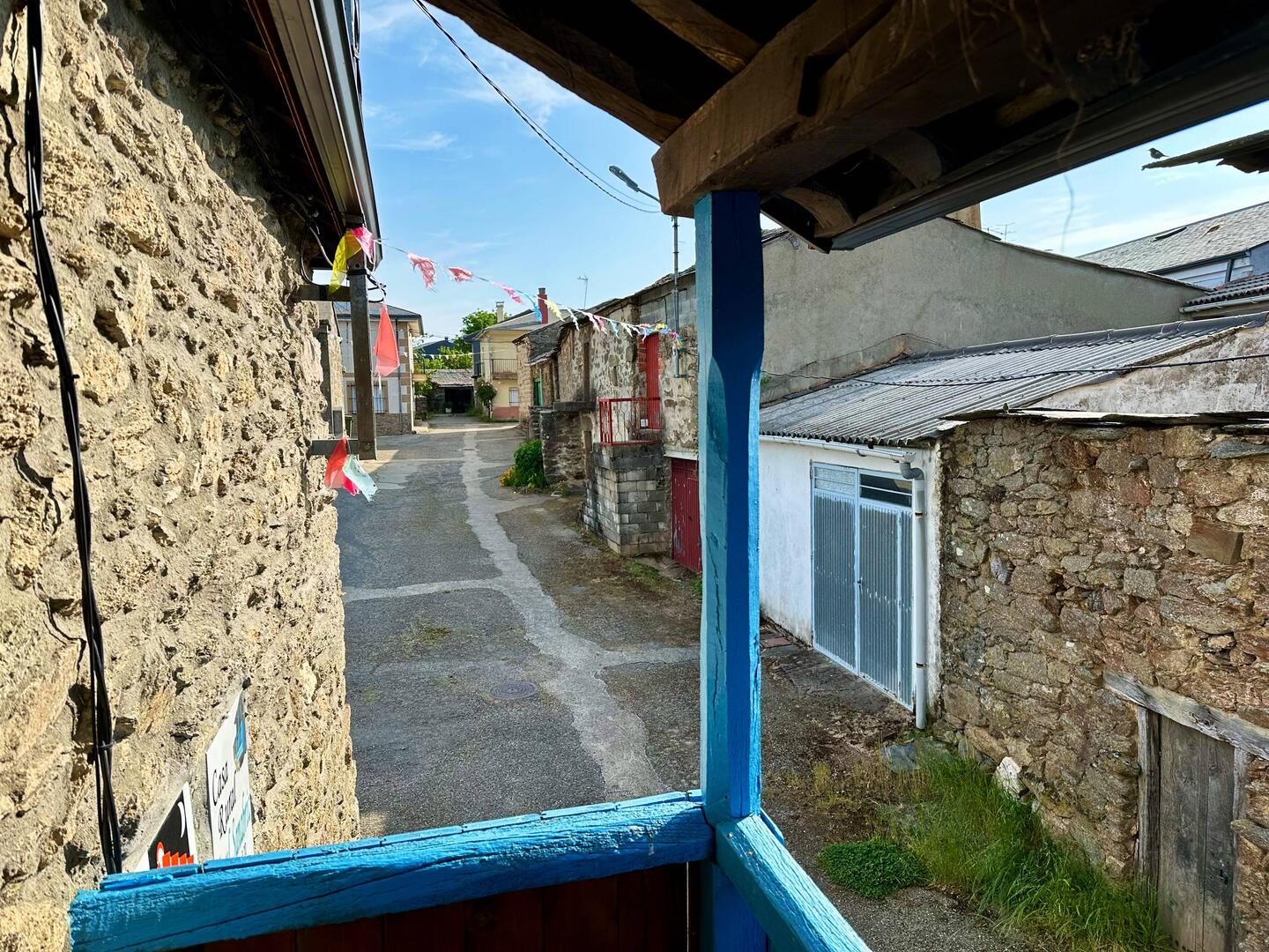 Blick von unserem blauen Balkon