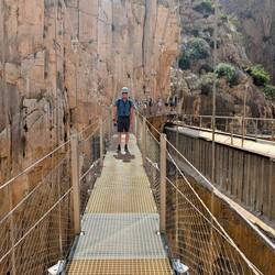 Die Hängebrücke zum Schluss.