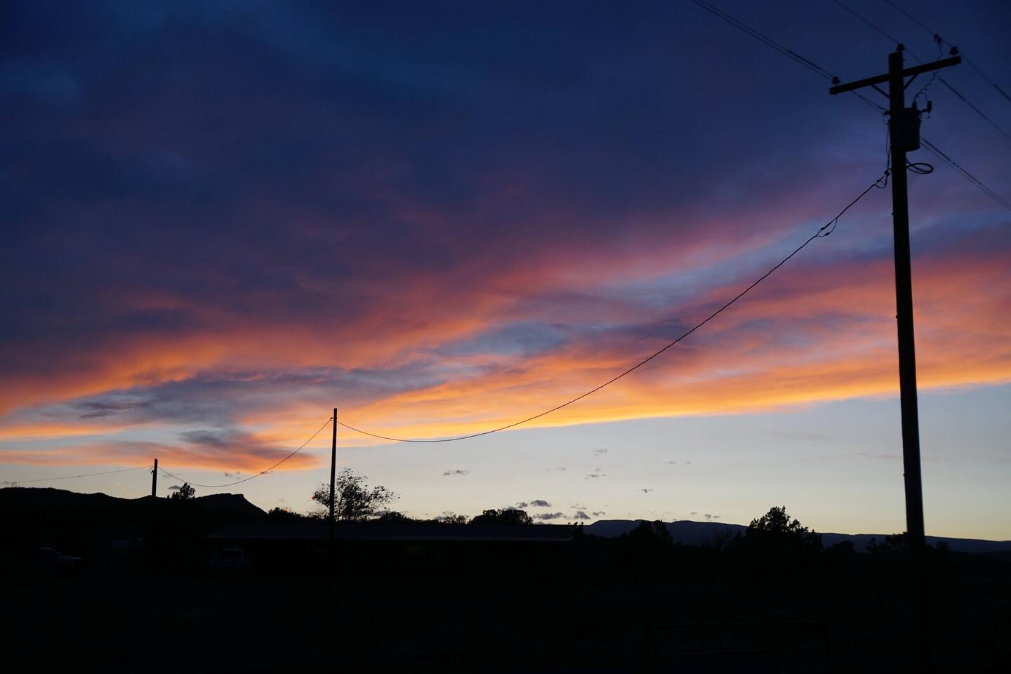 Abendhimmel von unserem Airbnb aus