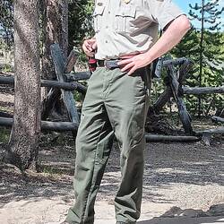 Endnu en sød park ranger, som Torben fik en god snak med om fiskeri