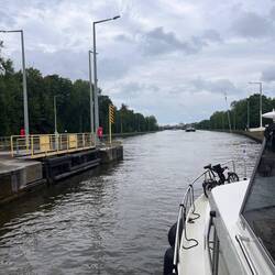 Endlich raus aus der Eddersheimer Schleuse