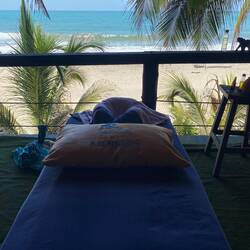 This was the idyllic setting for a wonderful massage.