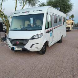 Unser sehr geordnete Stellplatz in Apache junction, Vorort von Phoenix