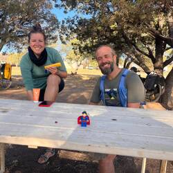 Am nächsten Morgen: heute sollten es nur easy 35 km werden...