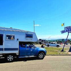 In Dawson Creek beim Visitor Center