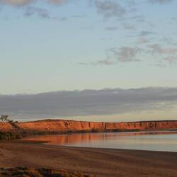 The red cliffs - early morning shot to get the colour