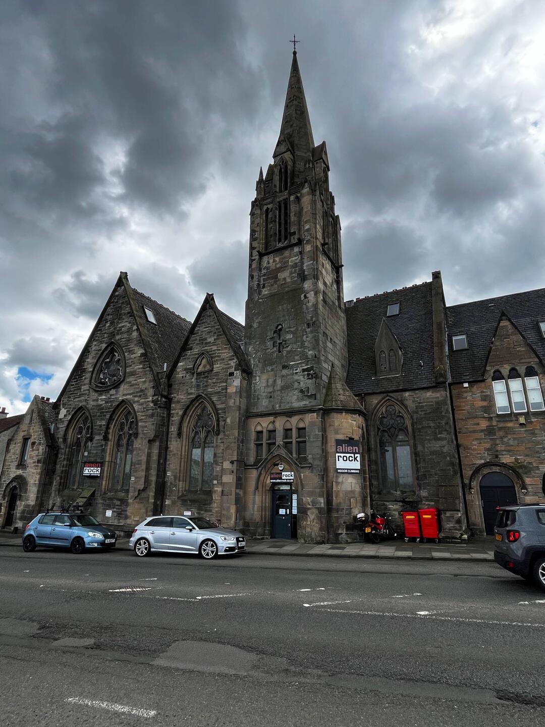 Old church now climbing hall