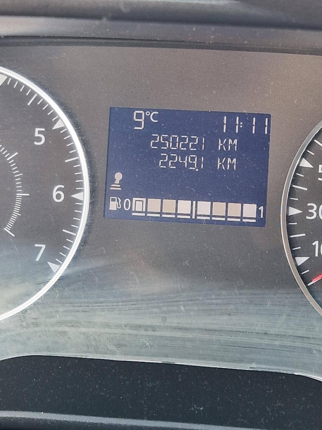 Und noch ein paar Kilometer mehr .Hatten erst beim ersten tanken auf 000 gestellt
