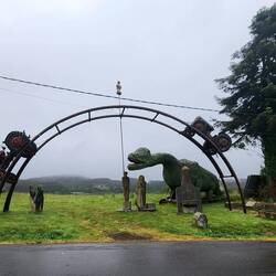 Such an interesting dissplay on the side of the road.