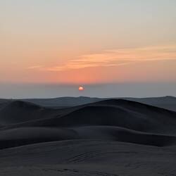Sonnenuntergang in Huacachina