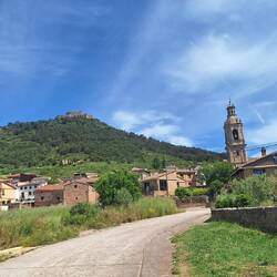 Looking back at Villamayor de Monjardin