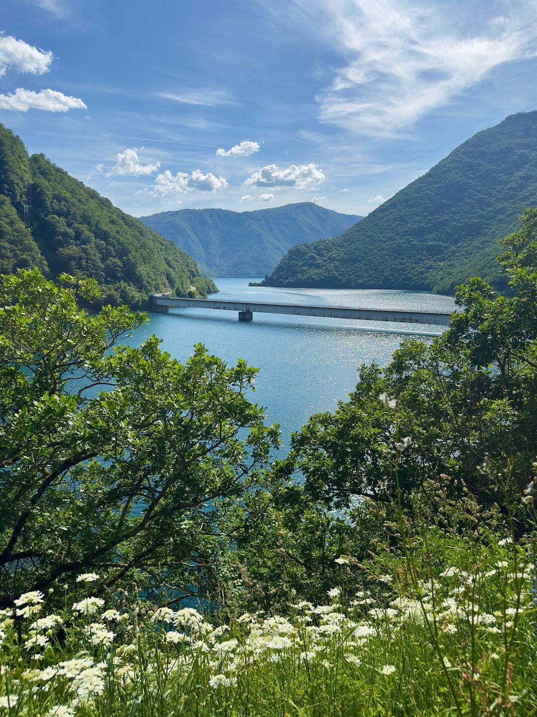 Zurück über den See zur Auffahrt