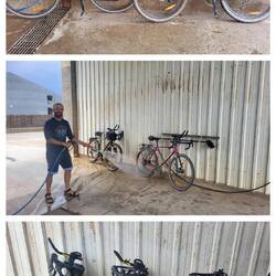 Die beiden haben sich die Dusche auch redlich verdient