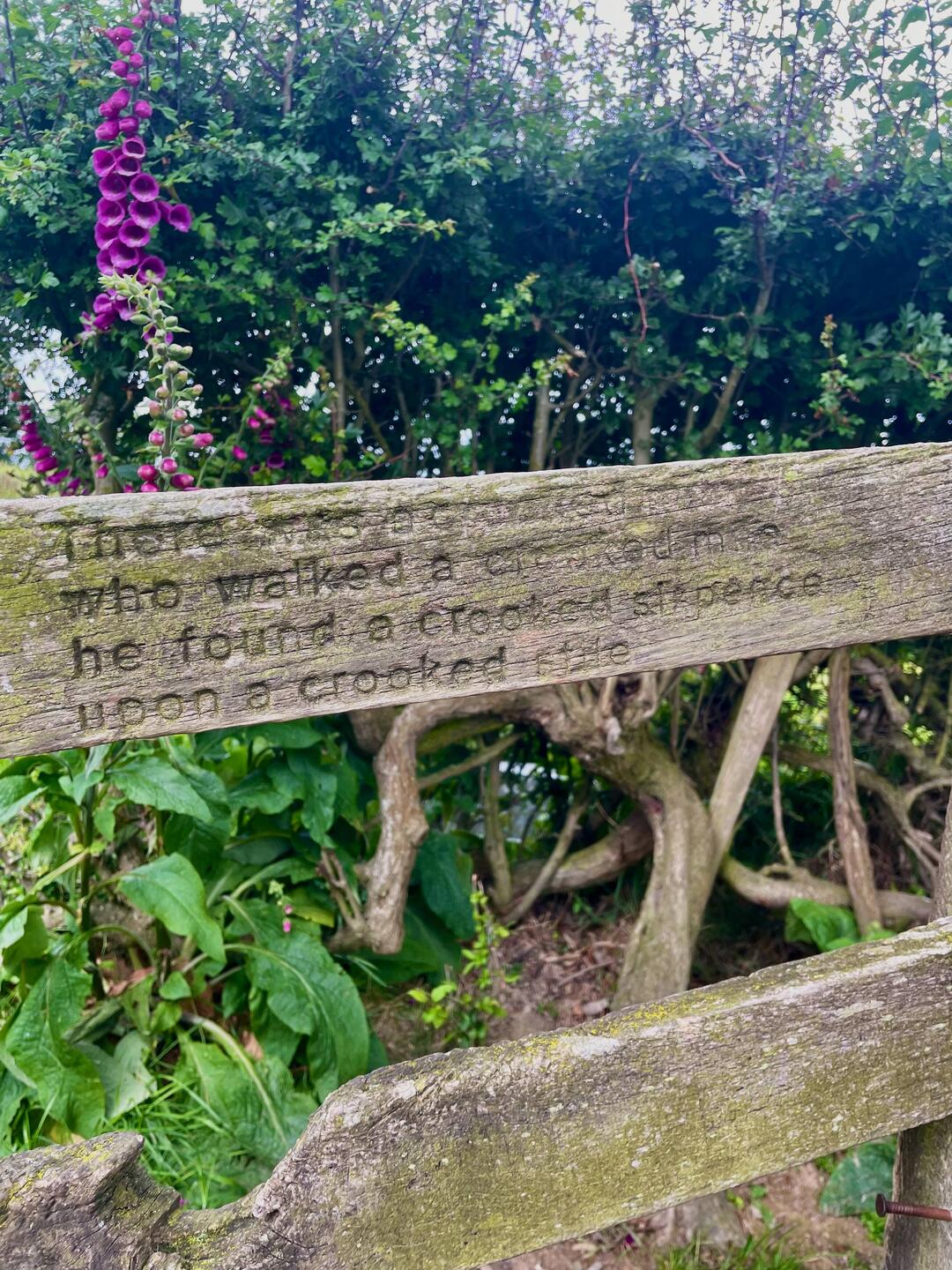 Inscribed on the stile