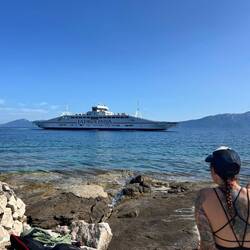 Mit der Fähre geht es morgen zurück ans Festland