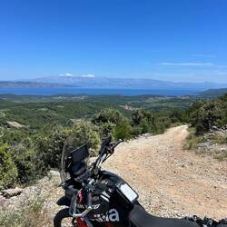 Schönes Bike mit Aussicht