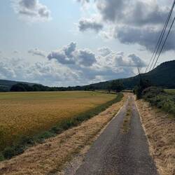 Ein Großteil der Etappe verlief auf ehemaligen Eisenbahnstrecken.