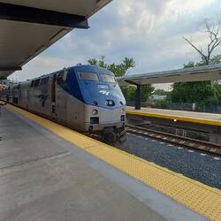 Unser Zug der uns nach Chicago bringt.