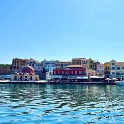 Venetian Harbour view with mosque