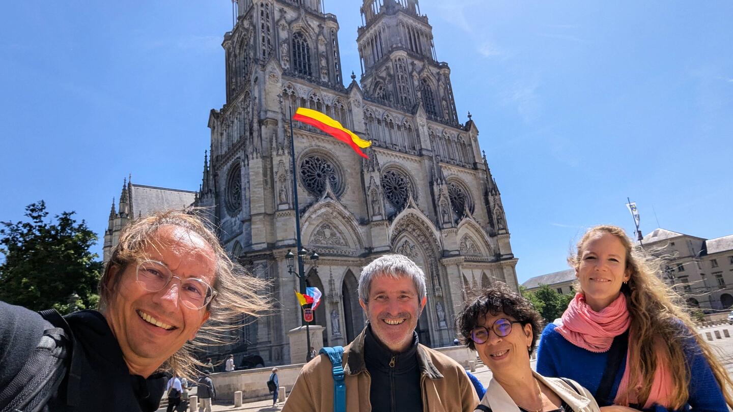 Mit Marie, Robert und wehendem Haar