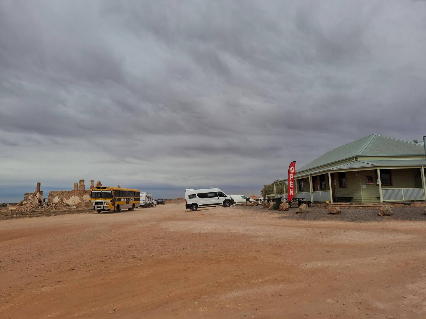 Farina - abandoned town in 1960/70's. Now has a very active volunteer group preserving some parts