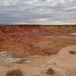 Ochre pits near Lyndhurst. Have likely been mined and traded across Australia for thousands of years