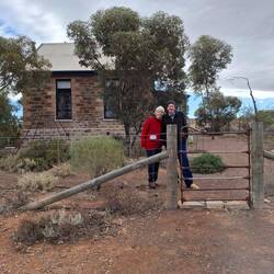 John and Glenis live in the old school house at Beltana