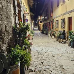 Nachts in den Gassen.