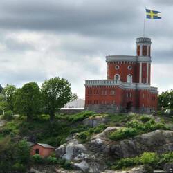 Kastellet auf der Insel Kastellholmen im Zentrum von Stockholm
