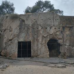 Prison of Socrates - antiquities of the Acropolis hidden here from German looters during WWII