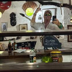 Auch so ein "Pub-Spruch". Ich konnte da nichts mehr lesen! ...meine Sonnenbrille war zu dunkel 😁