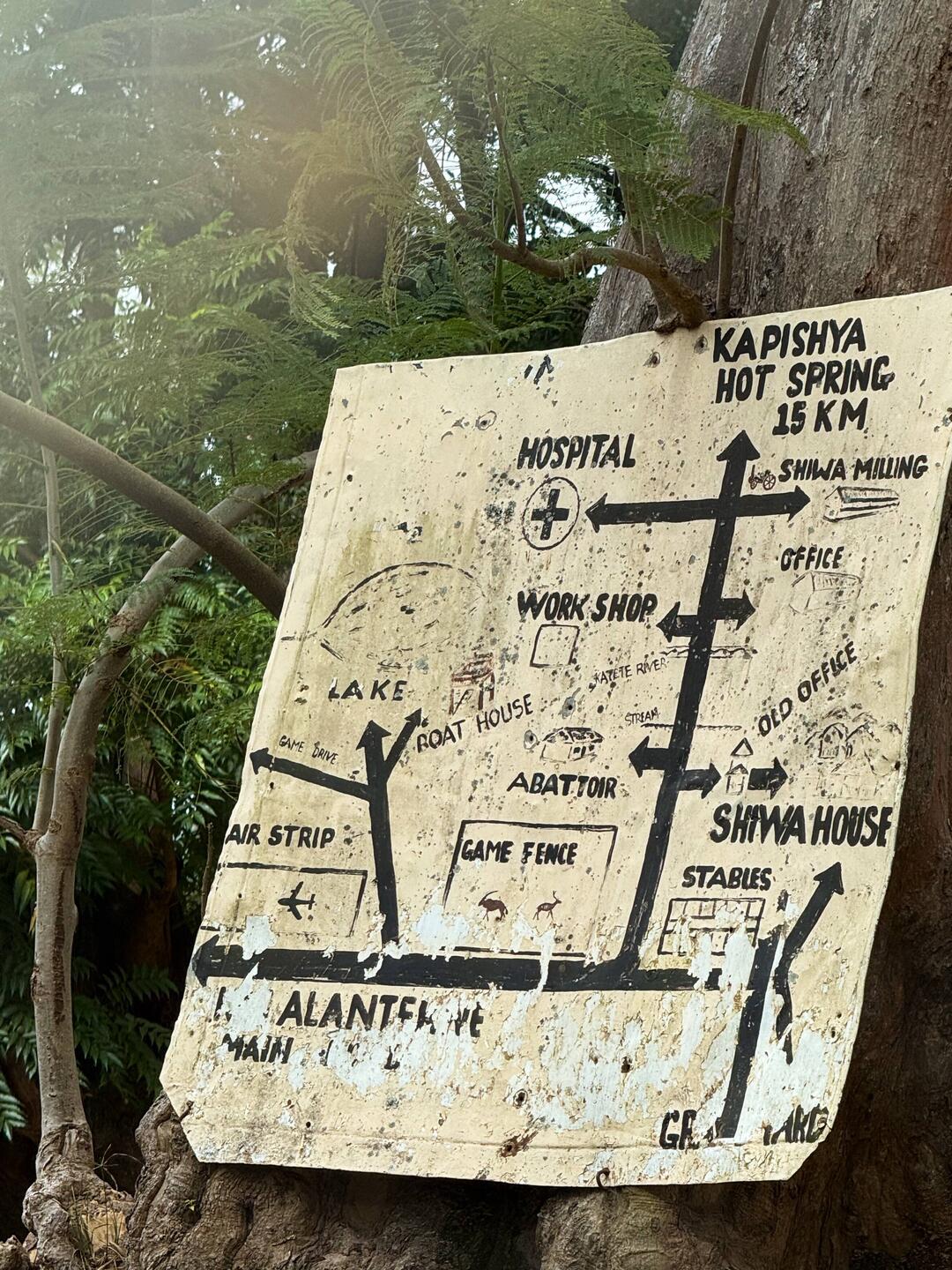 Was? Wo? Wohin? Eine Lageplan! So wie in den guten alten nicht digitalen Zeiten.