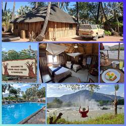 Unsere Lodge direkt am Wasserfall