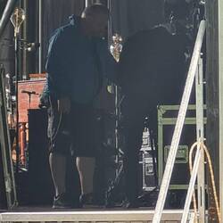 Auf der Bühne noch letzte Instruktionen