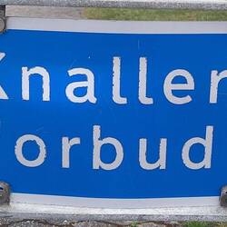 mein Lieblingsverkehrsschild - verboten für Mofas - klingt auf Dänisch viel lustiger