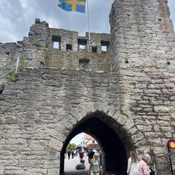 Vor der Stadtmauer von Visby